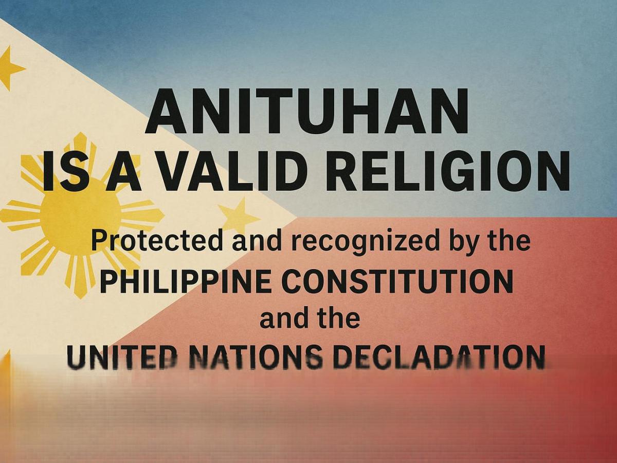 On the Inclusion and Recognition of “Anituhan” in Government Forms and Digital&nbsp;Platforms